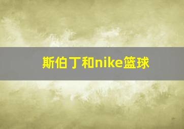 斯伯丁和nike篮球