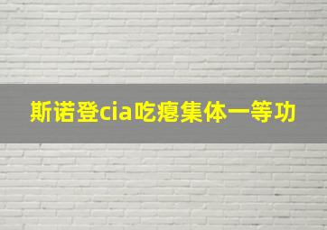 斯诺登cia吃瘪集体一等功