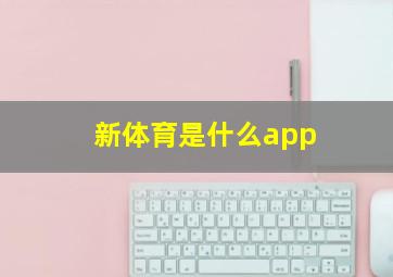 新体育是什么app