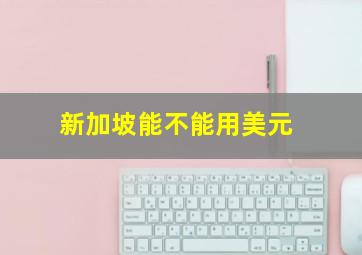 新加坡能不能用美元