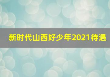 新时代山西好少年2021待遇