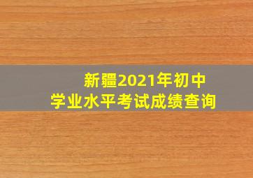 新疆2021年初中学业水平考试成绩查询