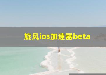 旋风ios加速器beta