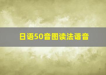 日语50音图读法谐音