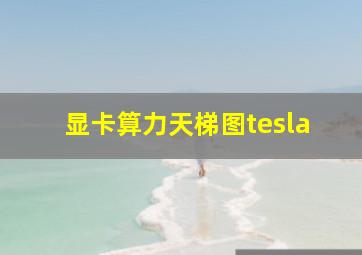 显卡算力天梯图tesla