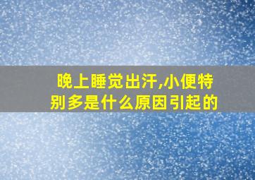 晚上睡觉出汗,小便特别多是什么原因引起的