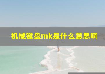 机械键盘mk是什么意思啊