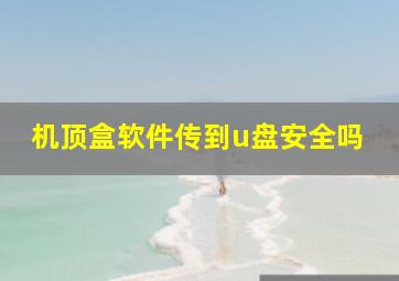 机顶盒软件传到u盘安全吗