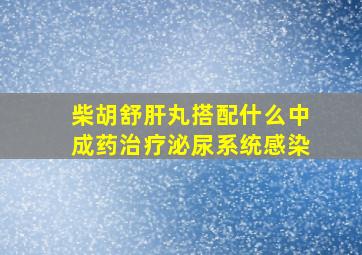 柴胡舒肝丸搭配什么中成药治疗泌尿系统感染