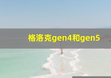 格洛克gen4和gen5