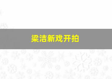 梁洁新戏开拍