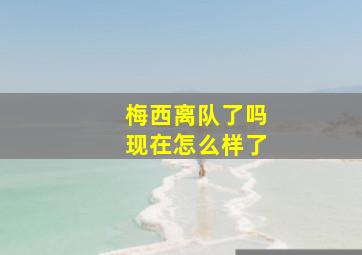 梅西离队了吗现在怎么样了