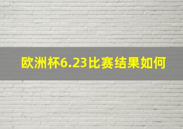 欧洲杯6.23比赛结果如何