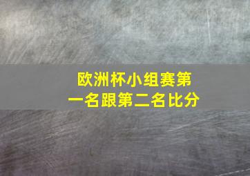 欧洲杯小组赛第一名跟第二名比分