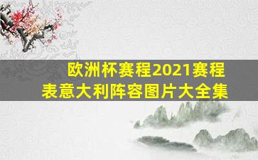 欧洲杯赛程2021赛程表意大利阵容图片大全集