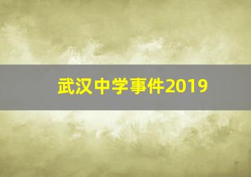 武汉中学事件2019