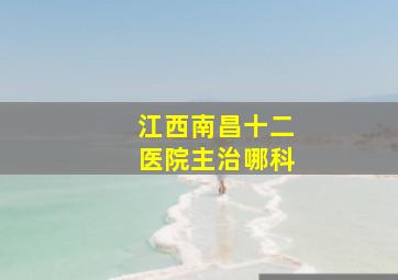 江西南昌十二医院主治哪科