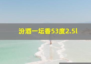 汾酒一坛香53度2.5l