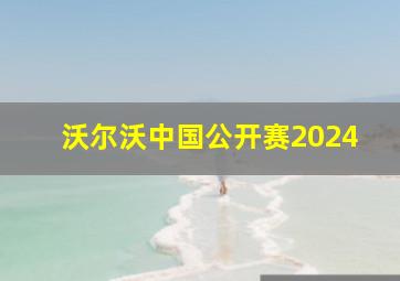 沃尔沃中国公开赛2024