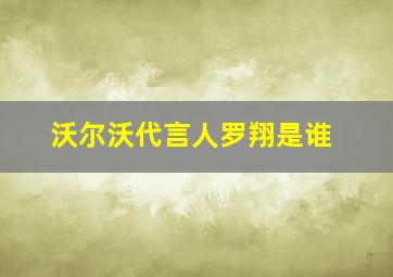 沃尔沃代言人罗翔是谁