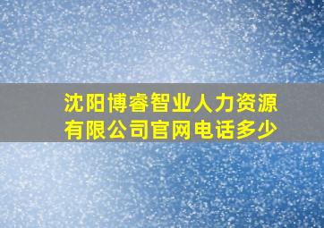 沈阳博睿智业人力资源有限公司官网电话多少