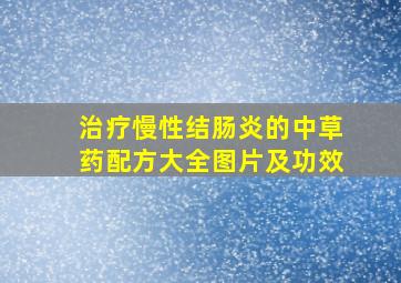 治疗慢性结肠炎的中草药配方大全图片及功效