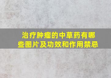 治疗肿瘤的中草药有哪些图片及功效和作用禁忌