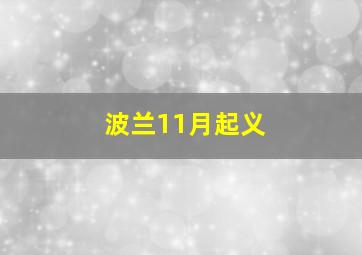 波兰11月起义