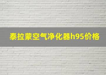 泰拉蒙空气净化器h95价格