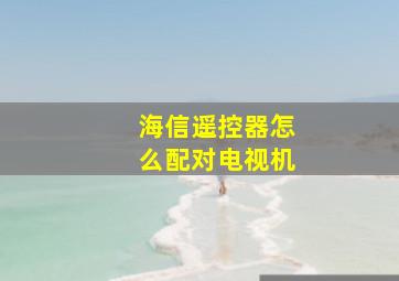 海信遥控器怎么配对电视机