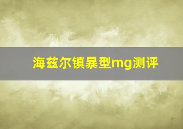 海兹尔镇暴型mg测评