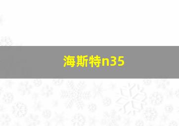 海斯特n35