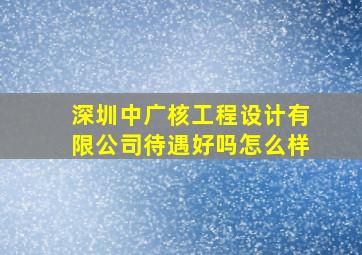 深圳中广核工程设计有限公司待遇好吗怎么样