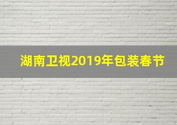 湖南卫视2019年包装春节