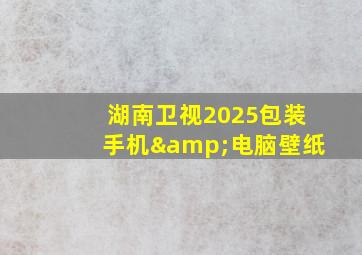 湖南卫视2025包装手机&电脑壁纸