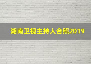 湖南卫视主持人合照2019