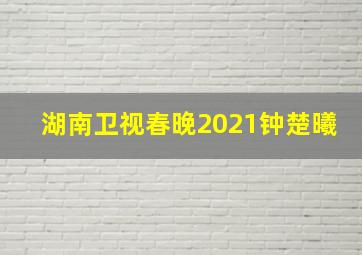 湖南卫视春晚2021钟楚曦