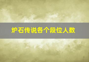 炉石传说各个段位人数