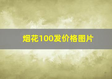 烟花100发价格图片