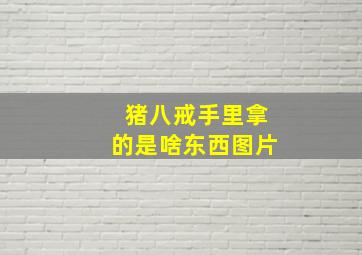 猪八戒手里拿的是啥东西图片