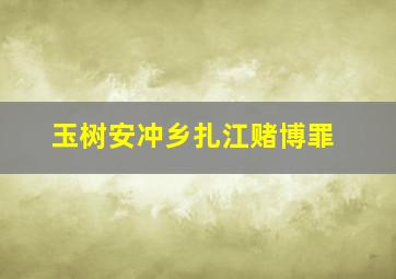 玉树安冲乡扎江赌博罪