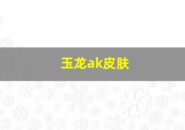 玉龙ak皮肤