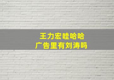 王力宏哇哈哈广告里有刘涛吗