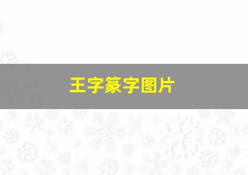 王字篆字图片