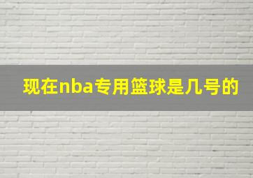 现在nba专用篮球是几号的