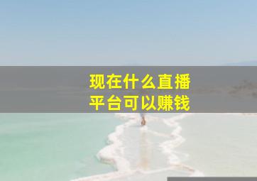 现在什么直播平台可以赚钱