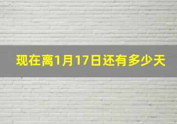 现在离1月17日还有多少天