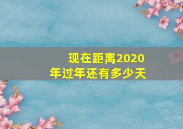 现在距离2020年过年还有多少天