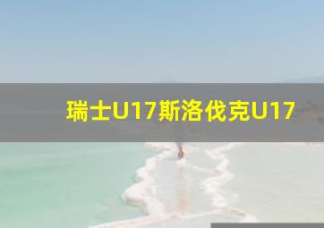 瑞士U17斯洛伐克U17