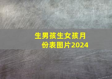 生男孩生女孩月份表图片2024